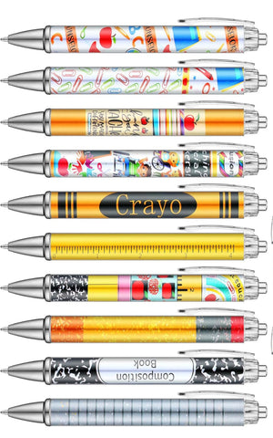 Back to School Themed Pens