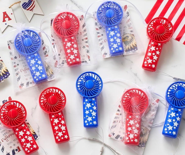 Mini Patriotic Personal Fan
