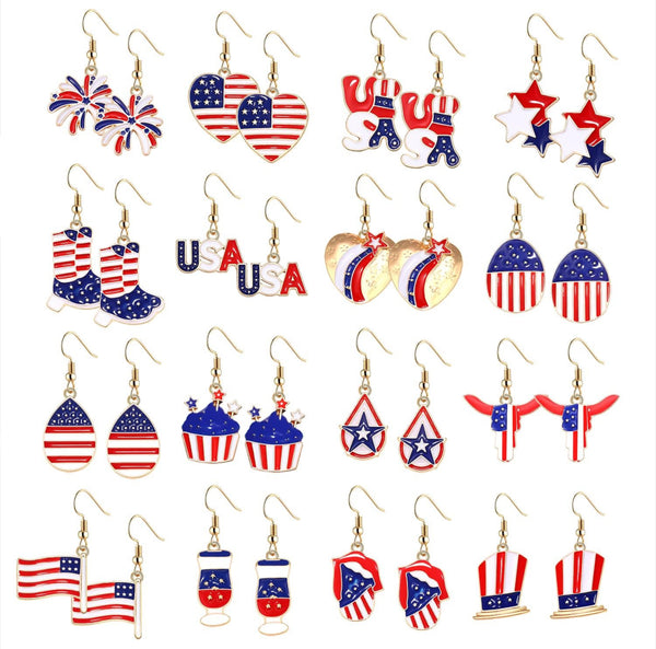 Patriotic Earrings Random Select