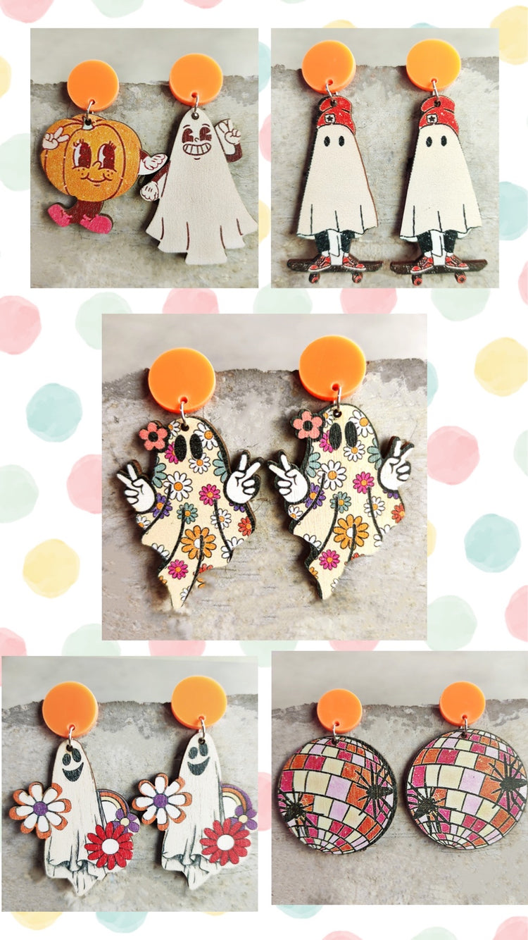 Pre Order Retro Halloween Earrings