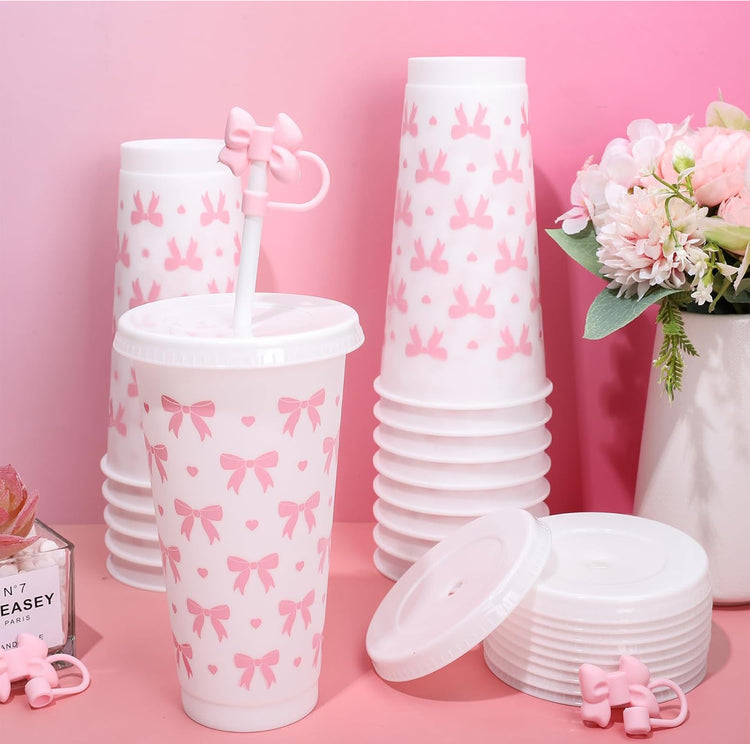 Pink Bow Coquette 24 oz Tumbler
