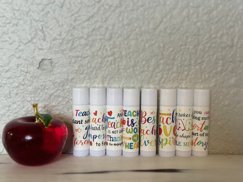 Teacher Themed Lip Balm Random Select