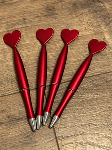 Red Heart Novelty Pen