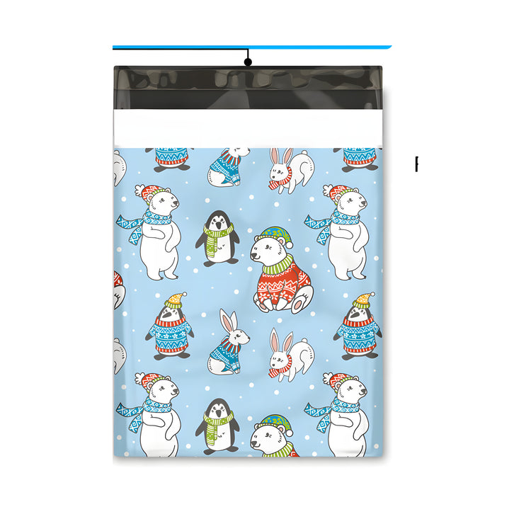 Christmas Animals Polymailer 10 x 13 (Pack of 10)
