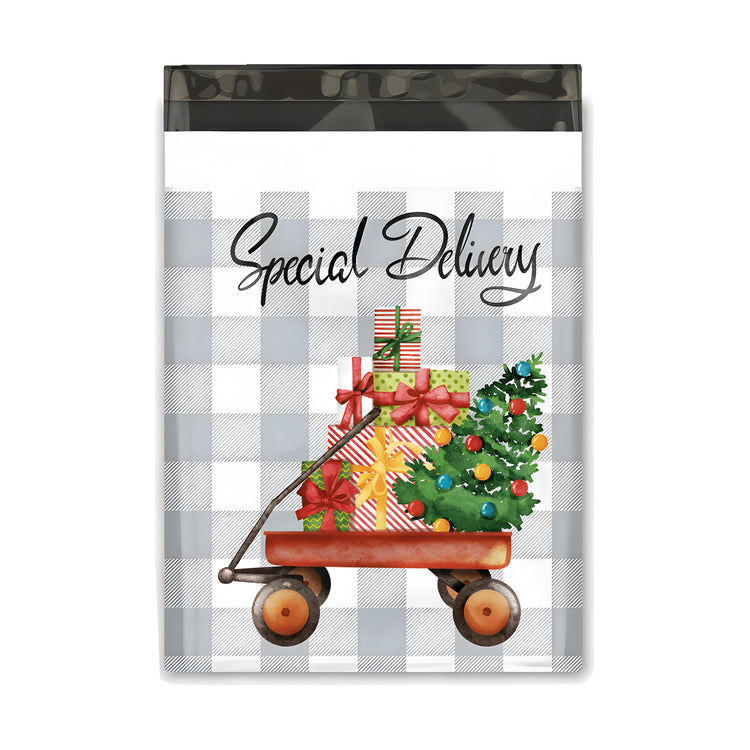 Christmas Wagon Polymailer 10 x 13 (Pack of 10)