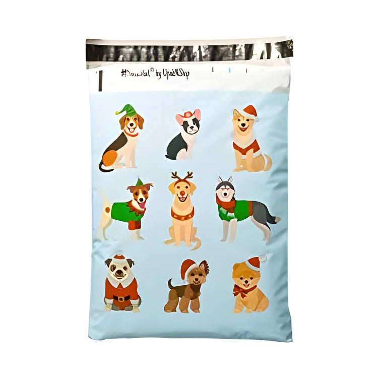 Festive Pups Polymailer 10 x 13 (Pack of 10)