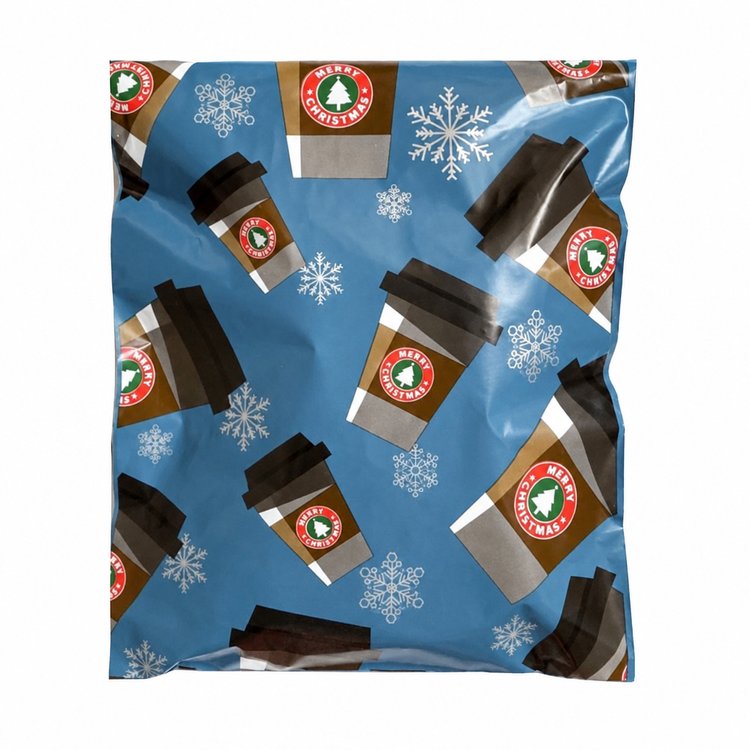 Peppermint Mocha polymailer 14 x 17
