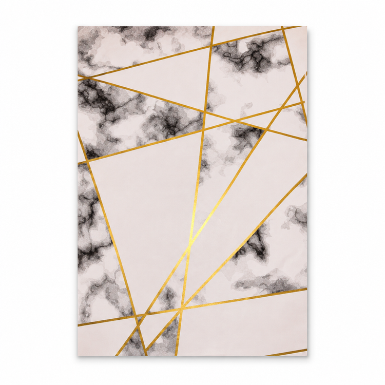 Marble polymailer 14 x 17, blush marble with gold lines