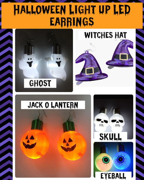 Pre Order LED Halloween Earrings