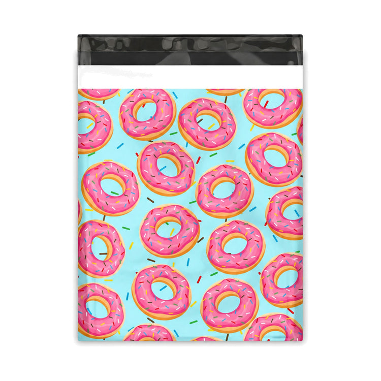Pink and Blue Donut Polymailer 10 x 13 (Pack of 10)