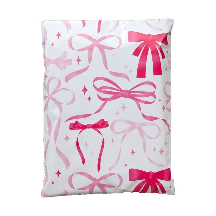 Pink Bow Coquette Polymailer 10 x 13 (Pack of 10)