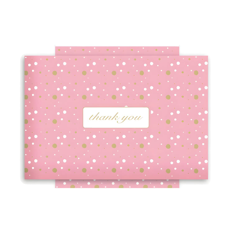 Pink Polka Dot Thank you Polymailer 10 x 13