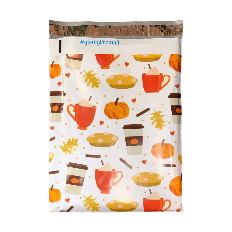Pumpkin Pie and Latte Polymailer 10 x 13 (Pack of 10)