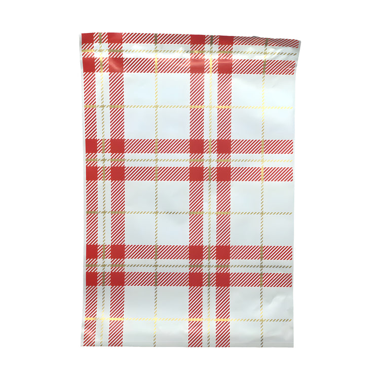 Red Plaid Polymailer 10 x 13 (Pack of 10)