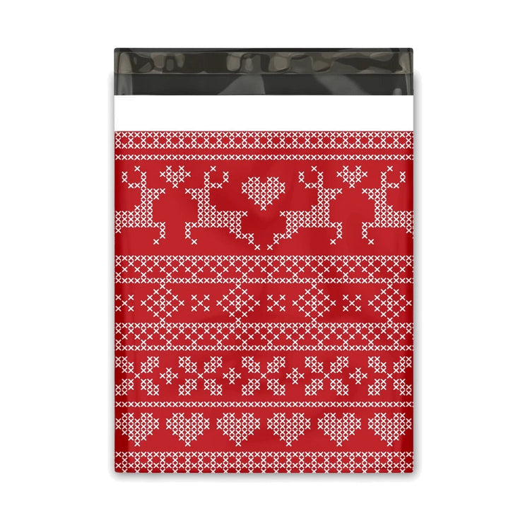 Red Ugly Sweater Polymailer 10 x 13 (Pack of 10)