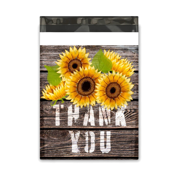 Sunflower Thank you Polymailer 10 x 13 (Pack of 10)
