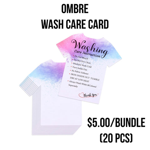 Ombre Wash Care Card Bundle