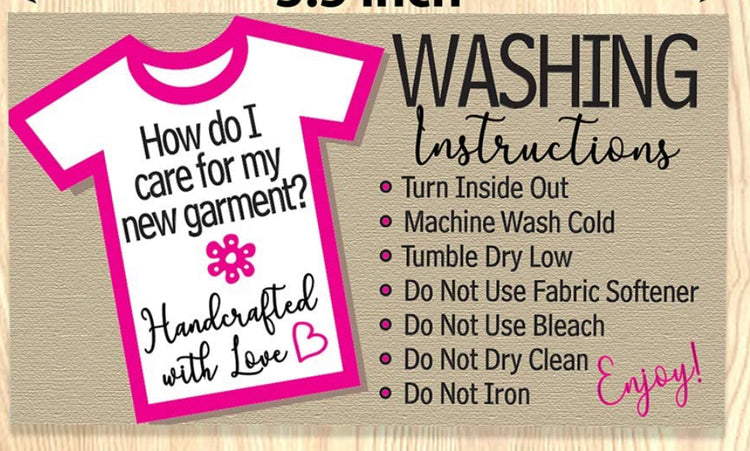 WC2 ( Wash Care Instruction)