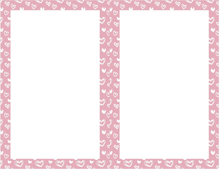 Heart Border Shipping Label