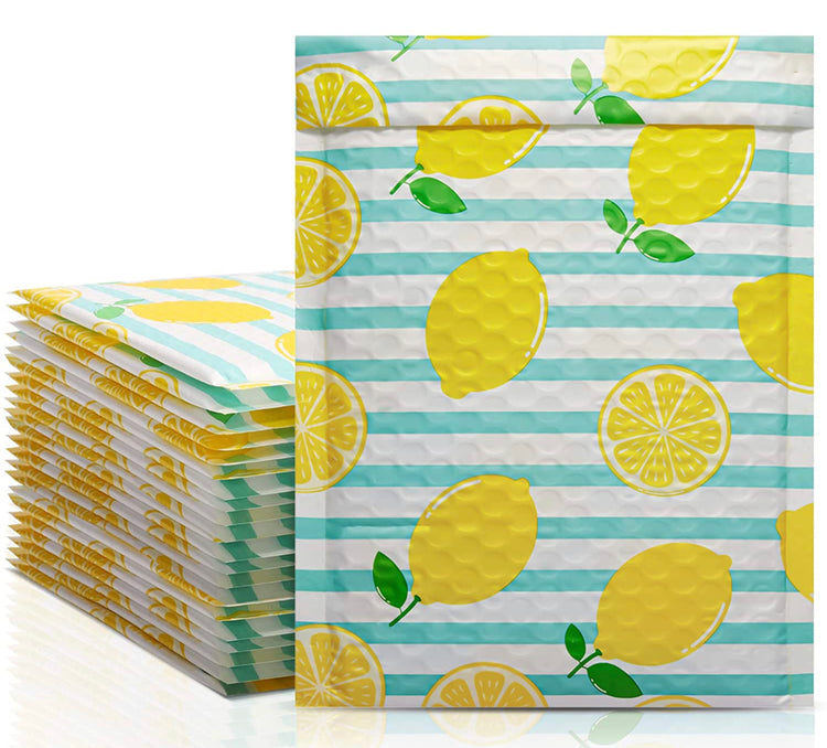 Lemon Bubble Mailer 6 x 10 (Pack of 10)