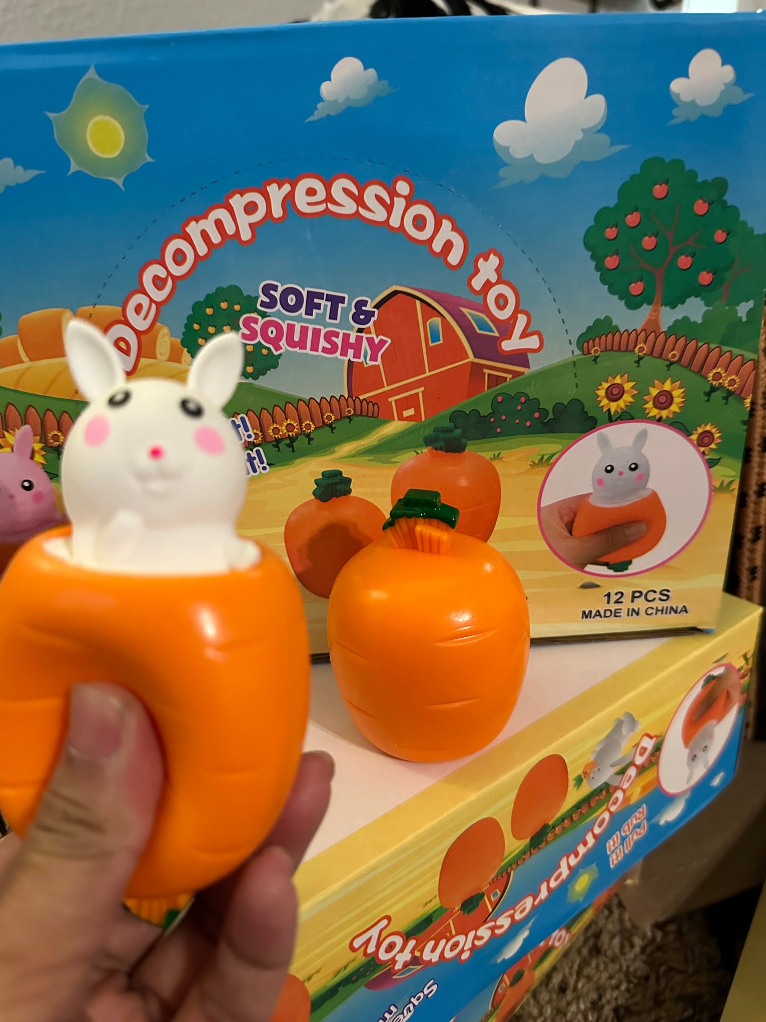 Easter Carrot/Bunny Decompression Toy