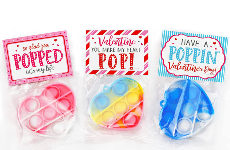 Heart Keychain Popper with Vcard