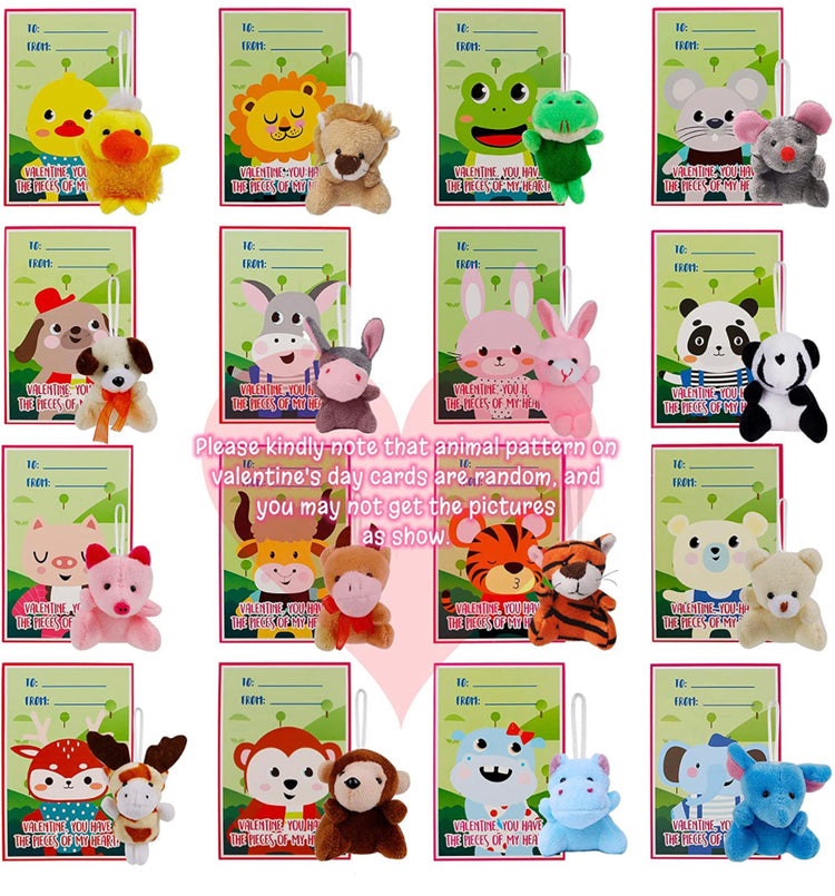 Valentine Card with Plushy Keychain