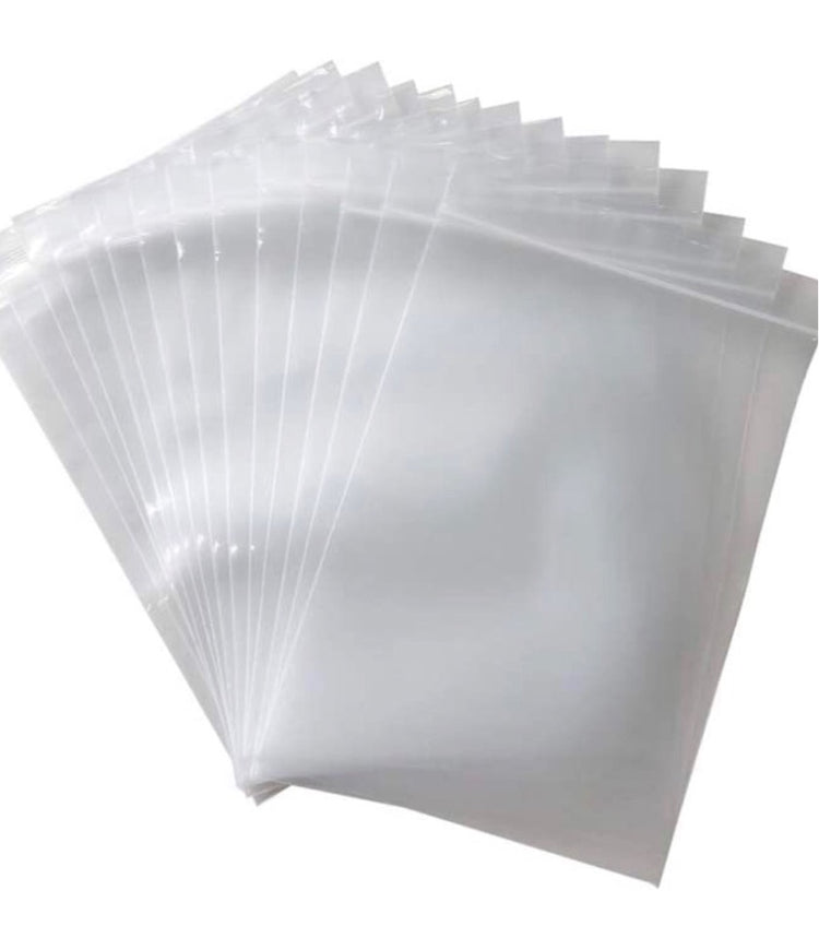 Zip Top Poly Clear Bag