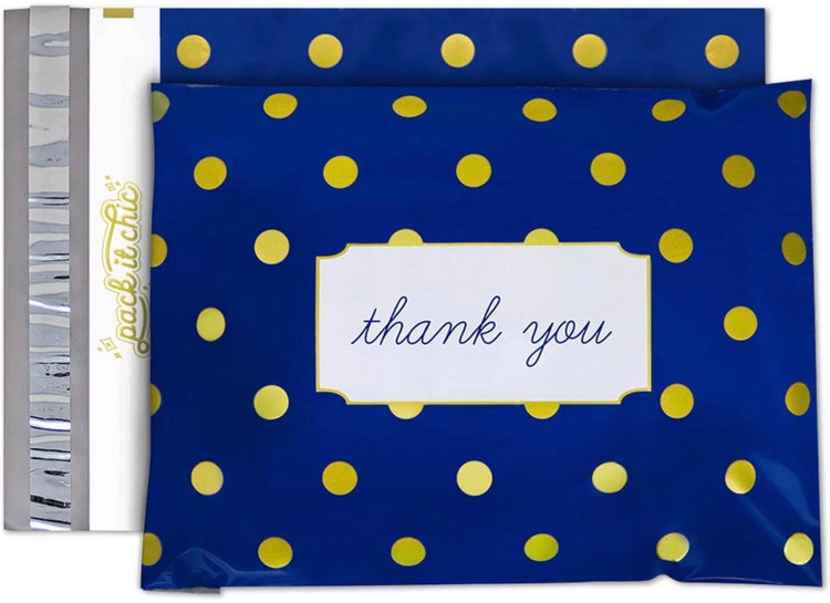 Blue Thank you Polka Dot