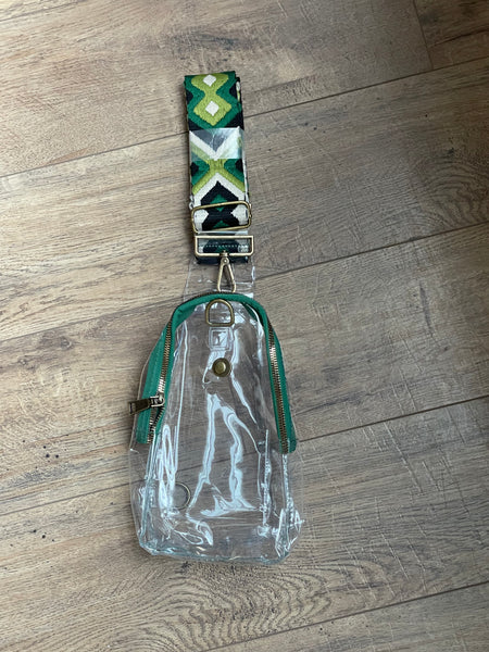Clear Sling Bag with Guitar Strap