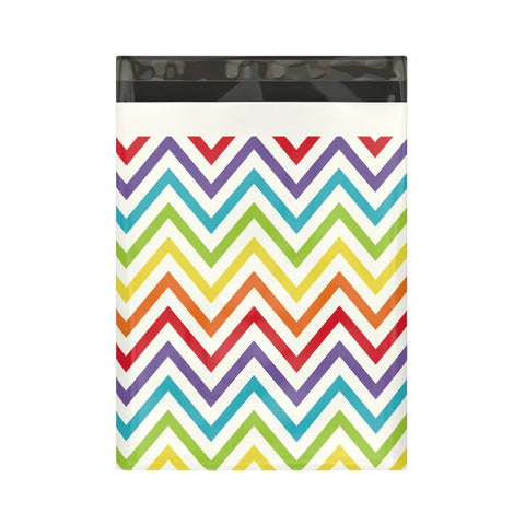 Rainbow Chevron Polymailer 10 x 13