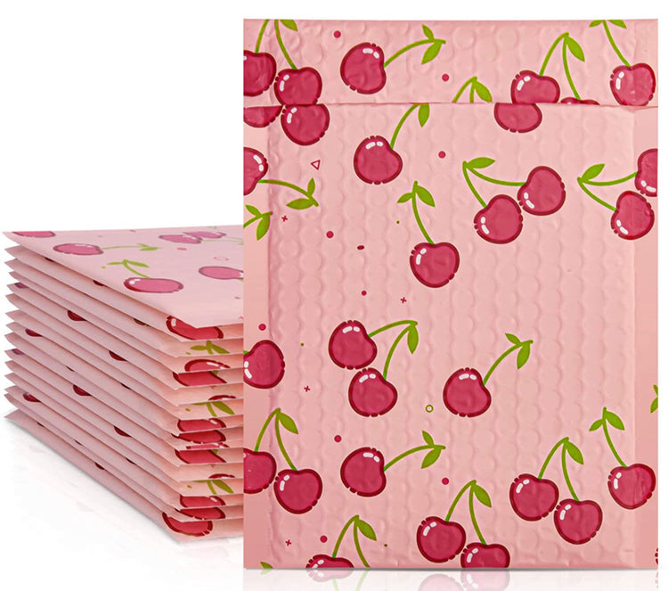 Cherry Bubble Mailer 4 x 8 (Pack of 10)