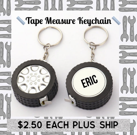 Tape Measure Keychain