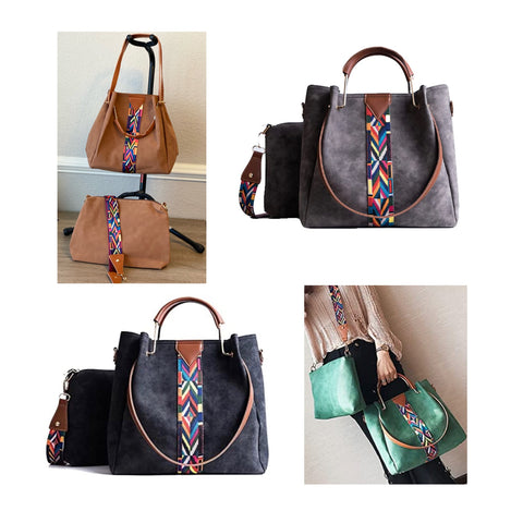 Striped Aztec 2 in 1 Tote Bag