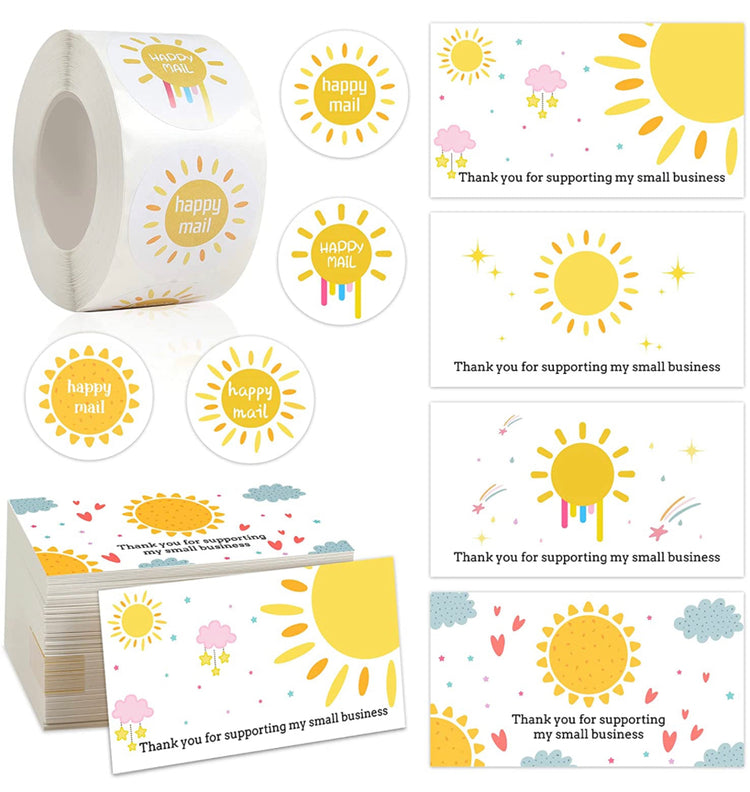 Thank You Card Sticker Combo