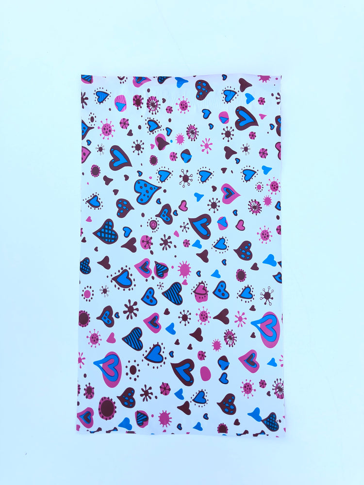 Blue Hearts 10 x 13