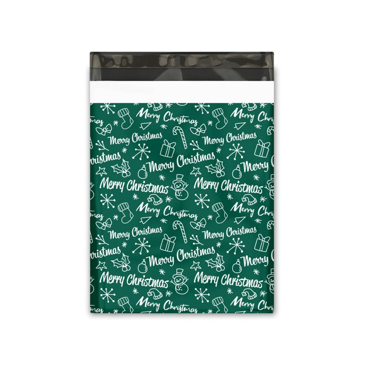 Green Merry Christmas 10 x 13
