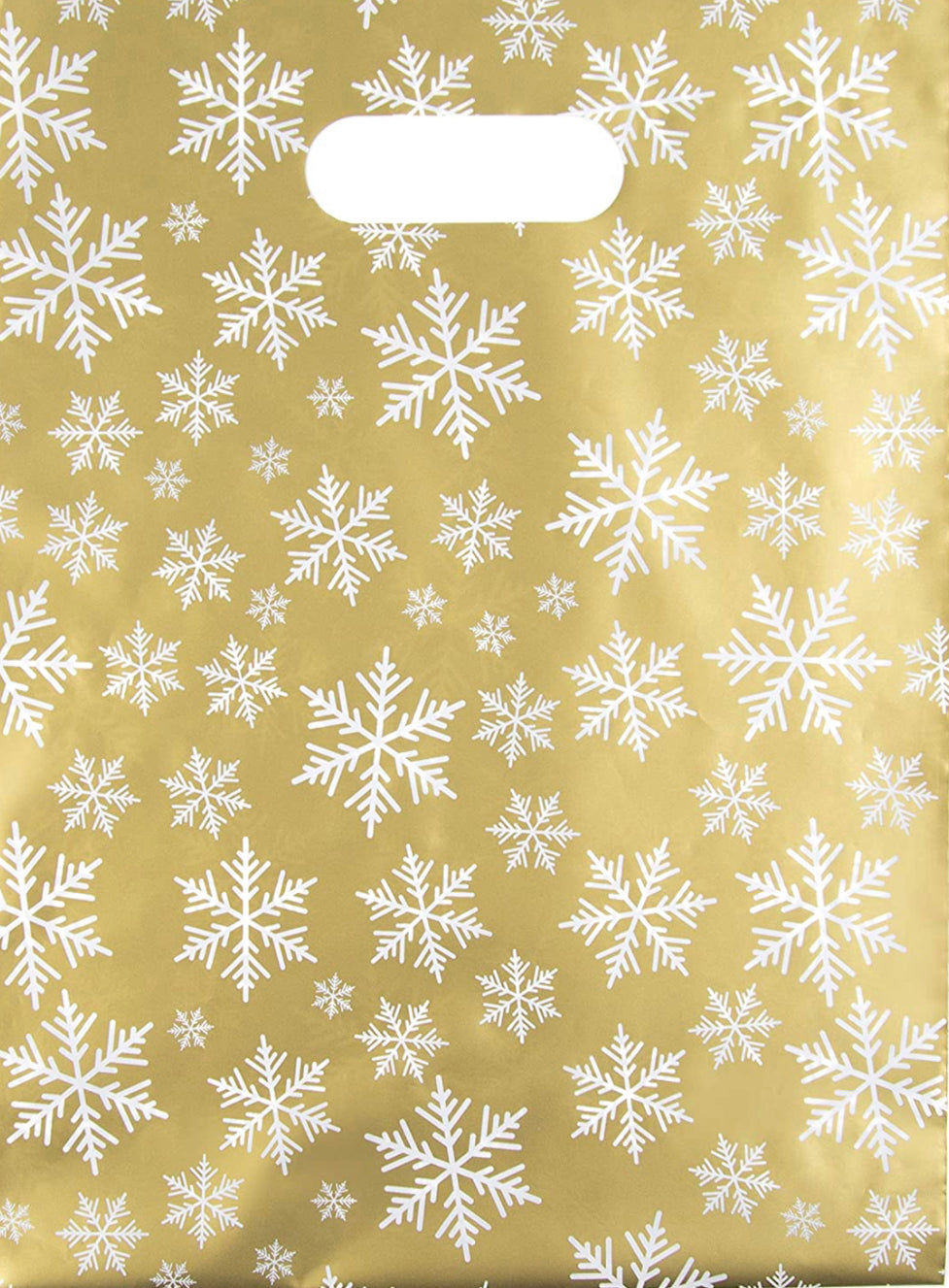 Gold Snowflakes Merch Bag