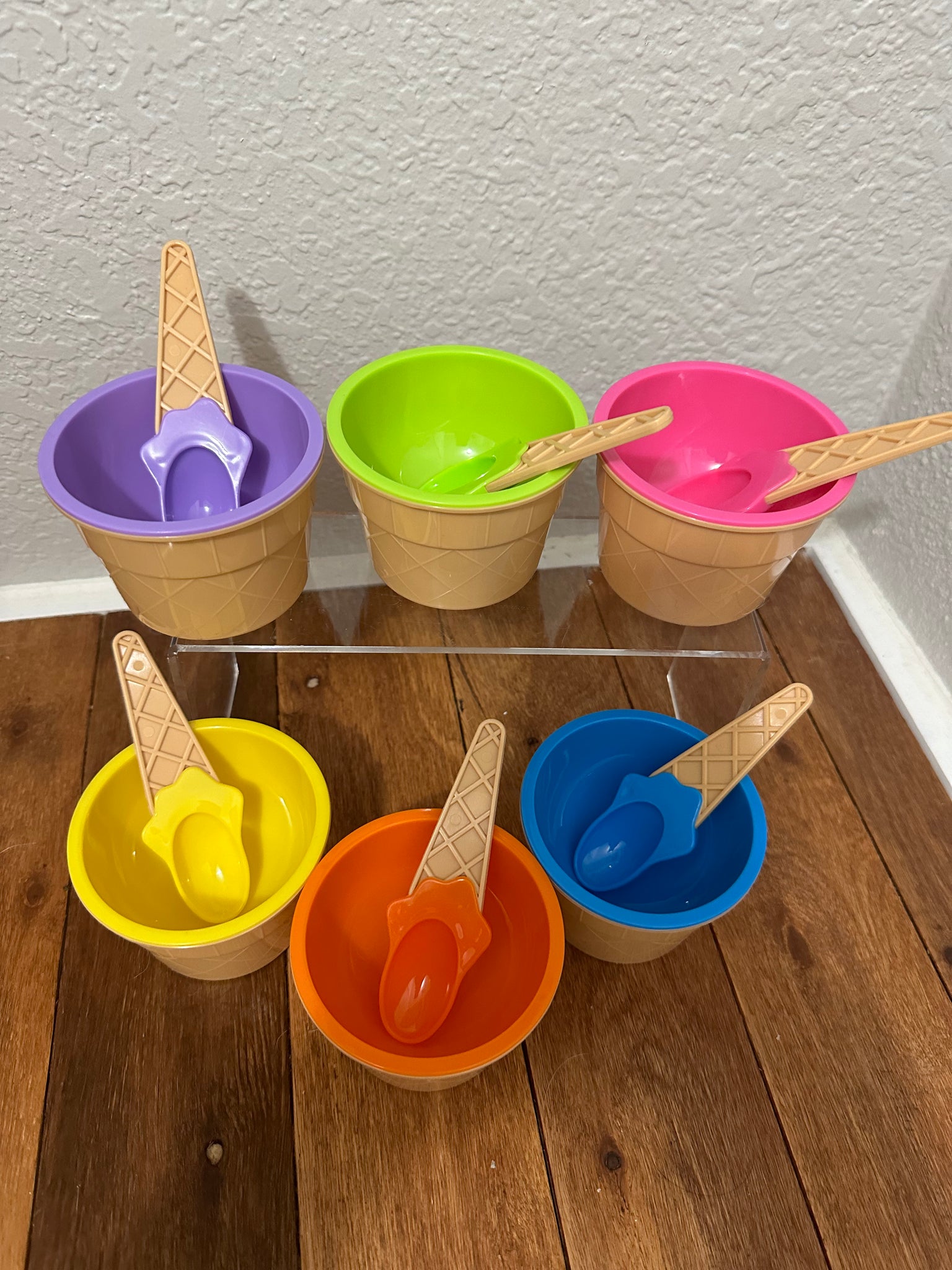 Ice Cream Bowl With Spoon Set of 6