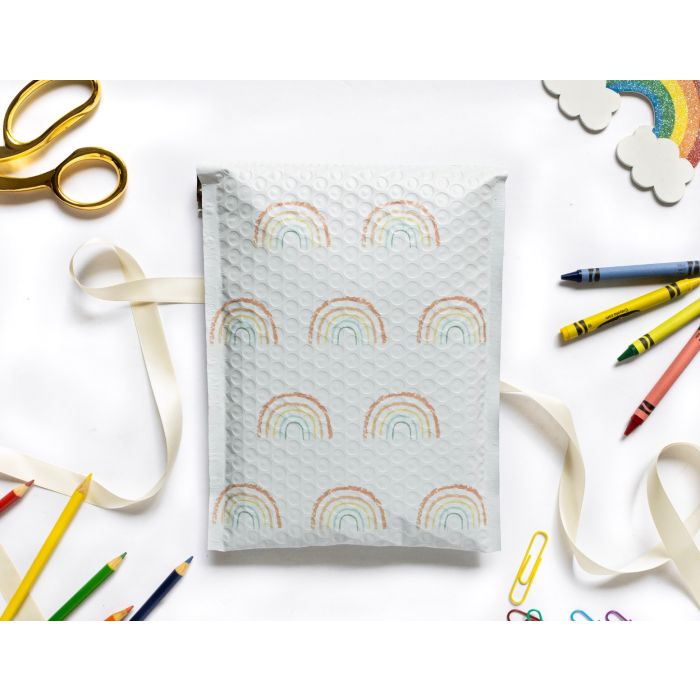 Rainbow Bubble Mailer 6 x 10 (Pack of 10)