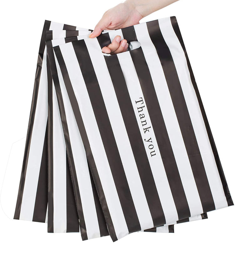 Black Stripe Poly with Handle