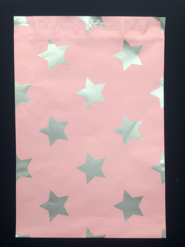 Pink and Silver Star 10 x 13