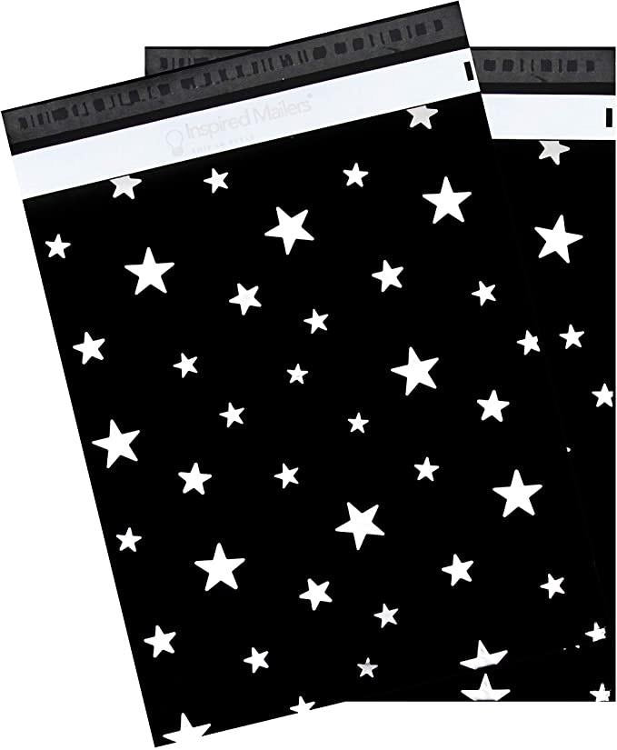 Black Silver Star 10 x 13