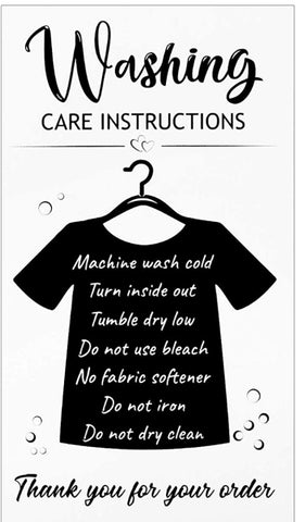 WC1 ( Wash Care Instruction)